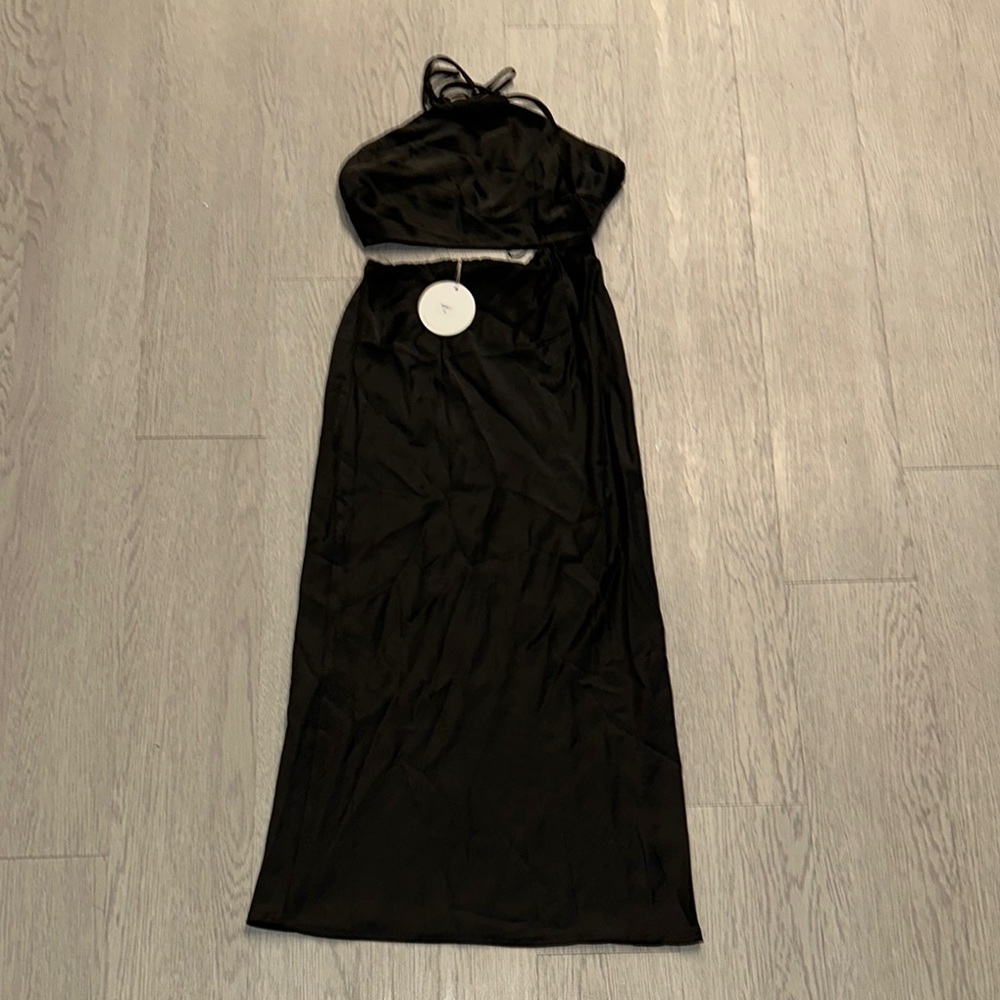 Hello Molly Black Halter Maxi Dress